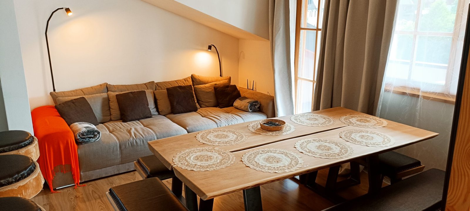 Luxury Larch Loft - Wohnbereich